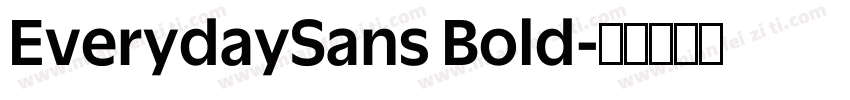 EverydaySans Bold字体转换
